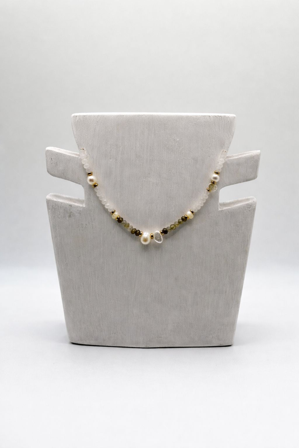 Elegante layering Kette - Modeschmuck in Gold und Silber 40cm Länge + Verlängerung