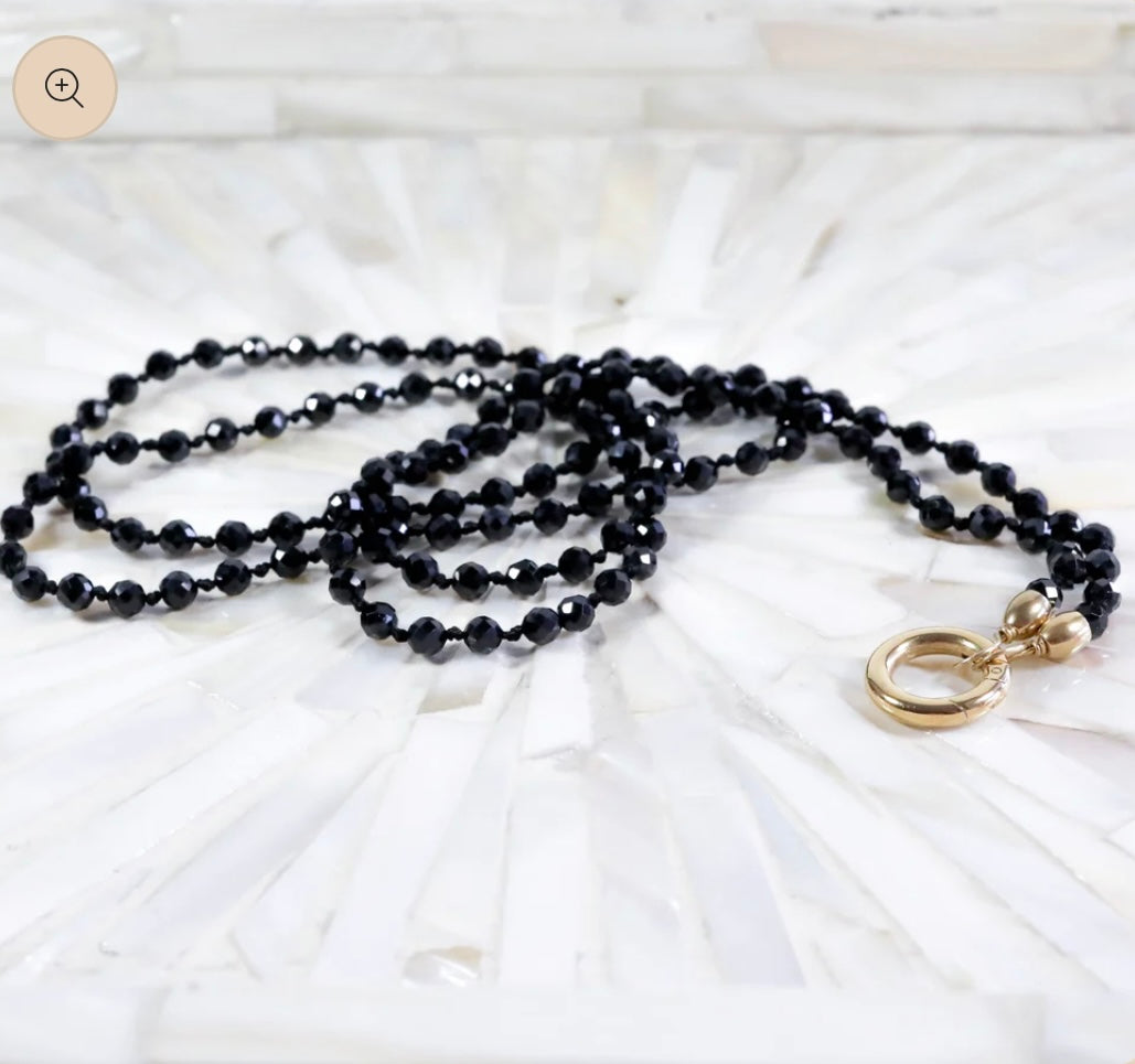 Edelsteinkette Spinell - 90cm