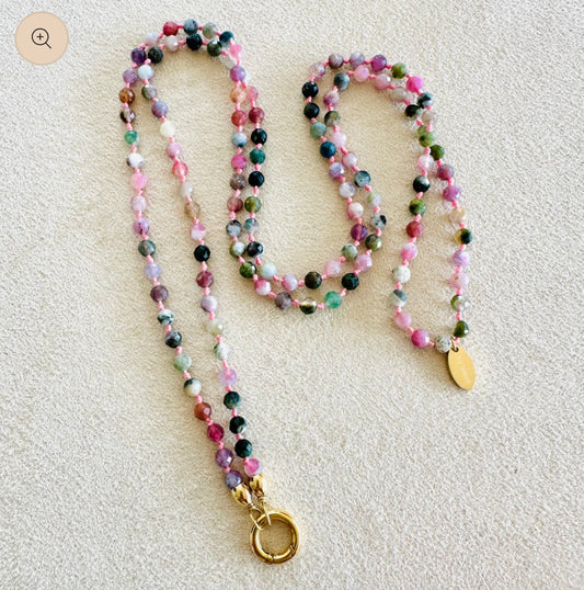 Edelsteinkette bunter Turmalin