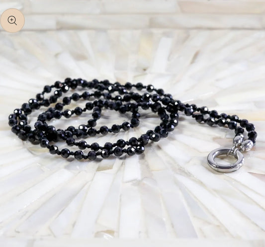 Edelsteinkette Spinell - 90cm