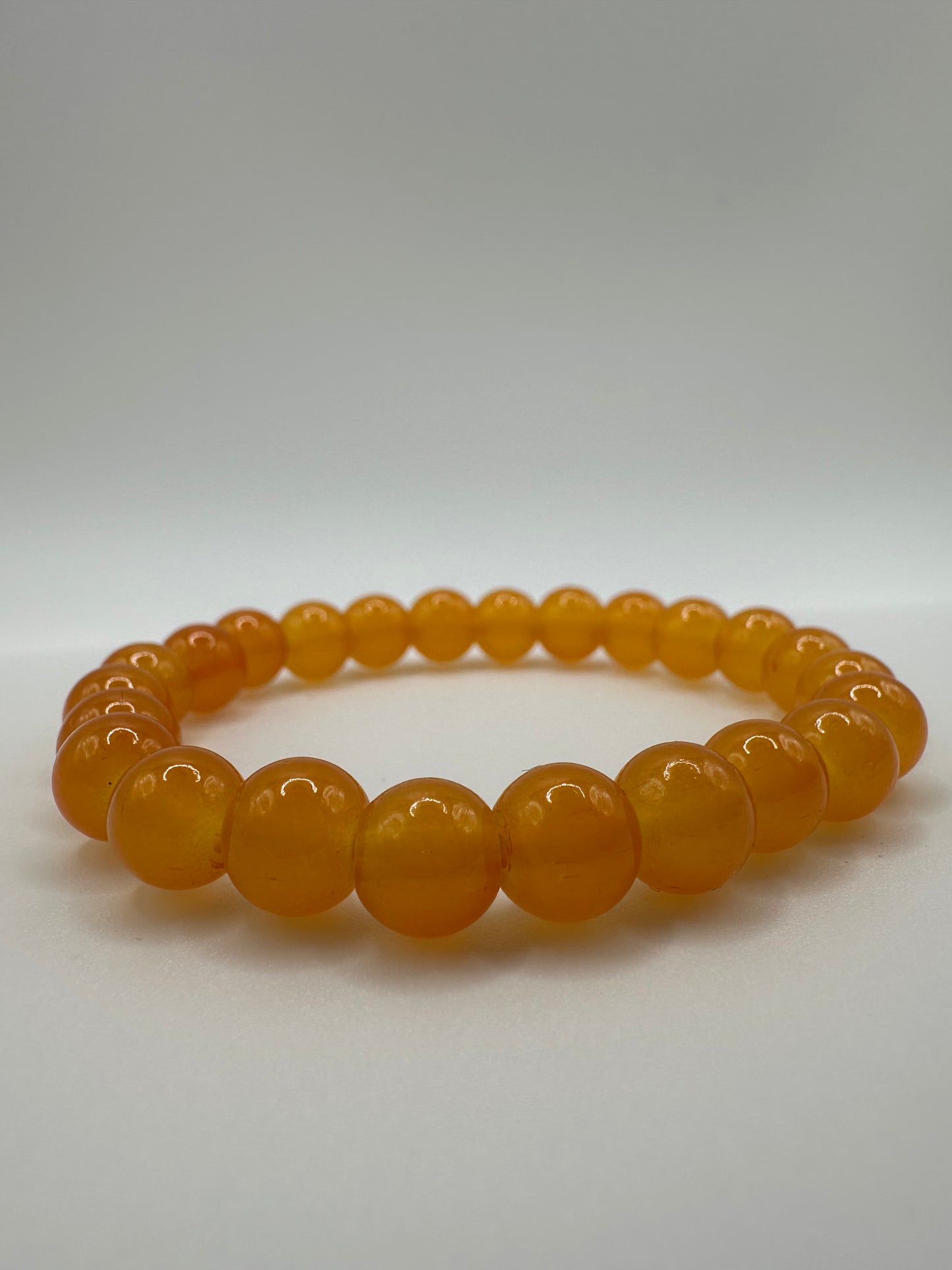 Orangencalcit-Armband | 18 cm