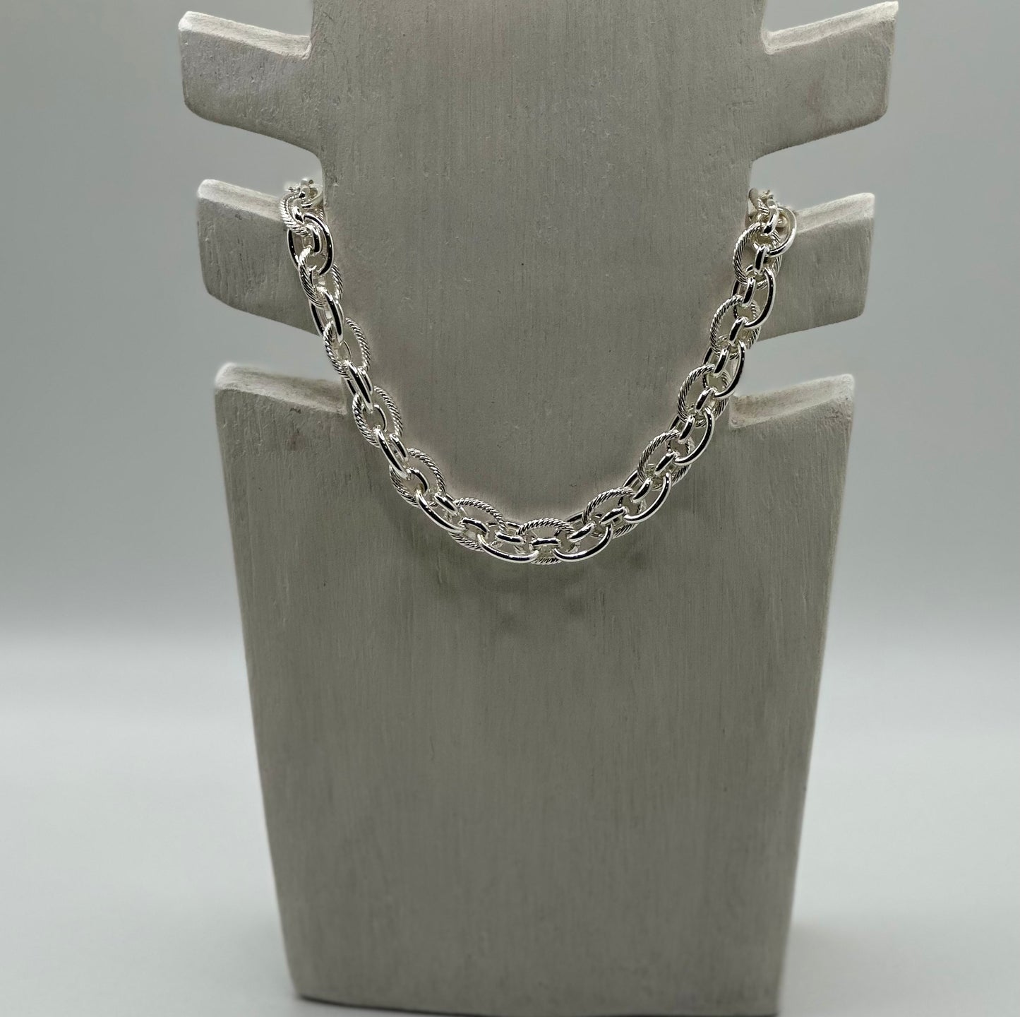 Elegante layering Kette - Modeschmuck in Gold und Silber 40cm Länge + Verlängerung